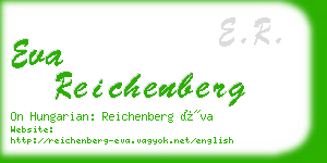 eva reichenberg business card